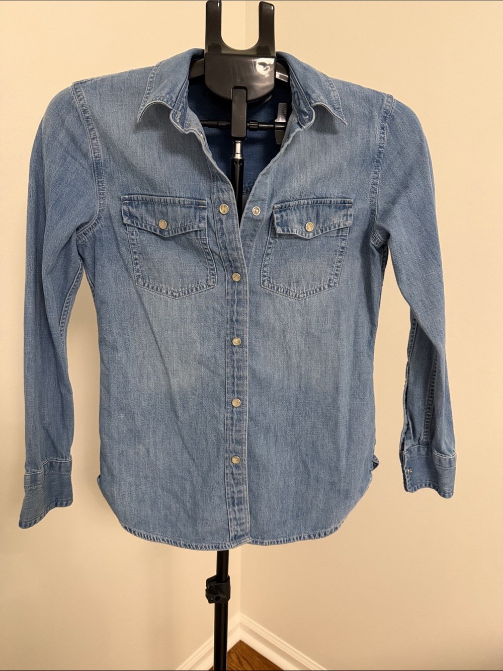 J. Crew Light Denim Button-Front Shirt